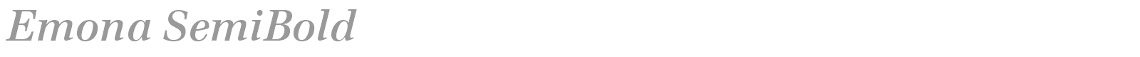 Emona SemiBold font preview